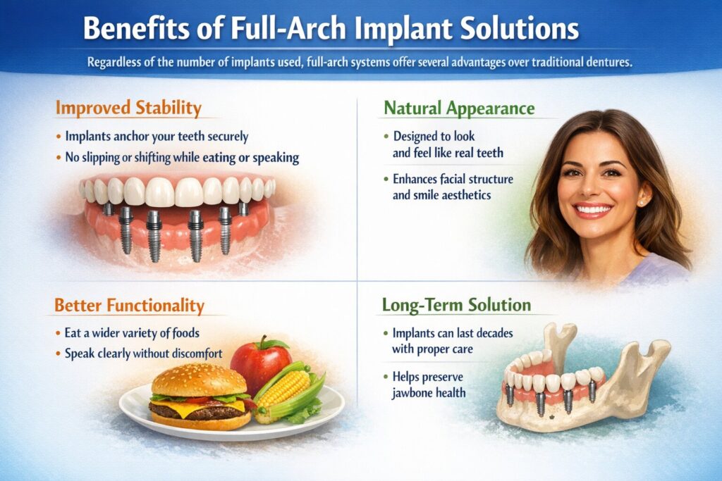 Benefits of Full-Arch Implant Solutions